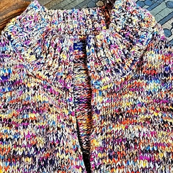 Wind River Colorful Zipper Knit Sweater Vest Size S/M Excellent Condition - Picture 4 of 8
